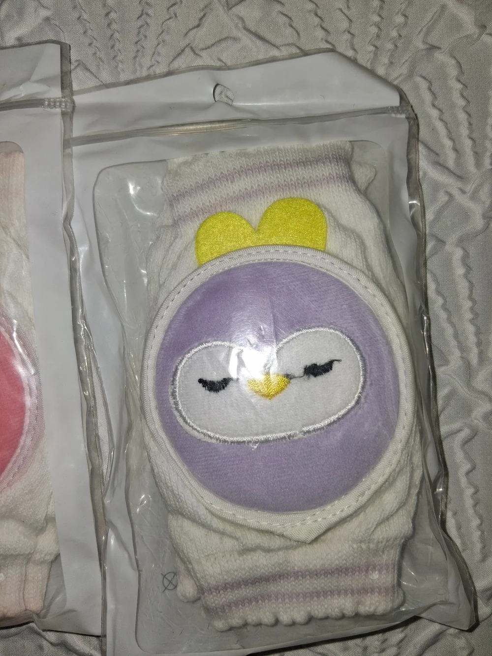 Kids Pink Fruit Smile Knee Protectors Set